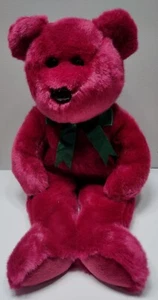 Arándano TY Beanie Buddies con arco verde. 13"." Como nuevo con etiquetas Tush como nuevas. 1998 - Imagen 1 de 5