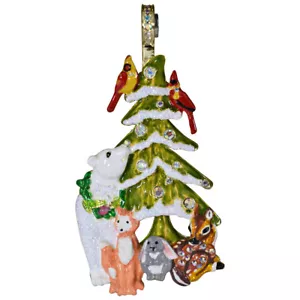 KIRKS FOLLY BOSQUE ENCANTADO AMIGOS ÁRBOL DE NAVIDAD POTENCIADOR MAGNÉTICO TONO DORADO - Imagen 1 de 3