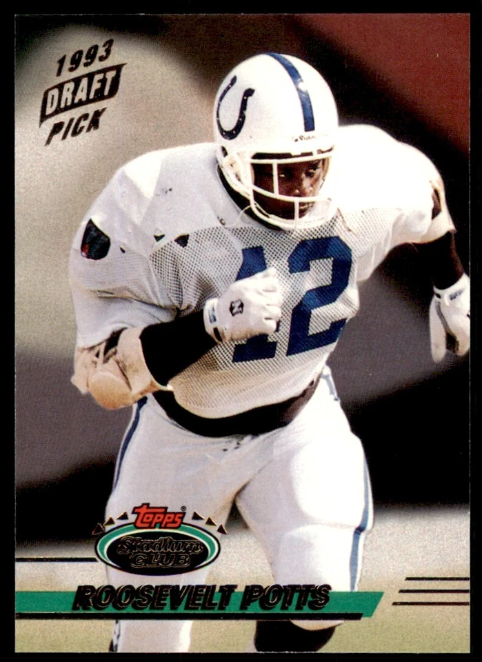 1993 STADIUM CLUB ROOSEVELT POTTS INDIANAPOLIS COLTS #349 - Image 1 of 2