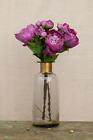 Artificial Purple Peonies Closed Purple Peony Stem with 2 Buds, Silk Flowers
