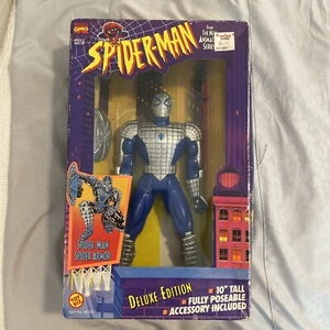 1996 Toy Biz Spider-Man Spider Armor 10 Zoll Deluxe Edition Actionfigur NEU blau - Bild 1 von 3