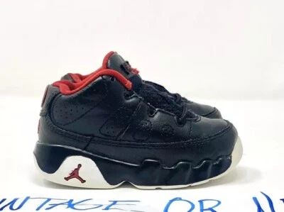 Nike Air Jordan IX 9 Low Bred 2016 Retro TD niño pequeño 833906-001 talla 6C Foto 1 de 4