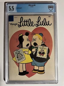 LITTLE LULU #80 DELL COMICS GOLDEN AGE 1955 CBCS 5.5 GRADED! IRVING TRIPP ART - Picture 1 of 2