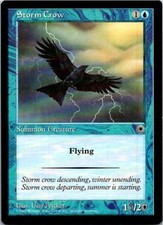Storm Crow Magic The Gathering Portal Card Light Play