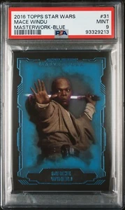 Mace Windu - 2016 Star Wars Masterwork Blue #31 PSA 9 - Picture 1 of 2
