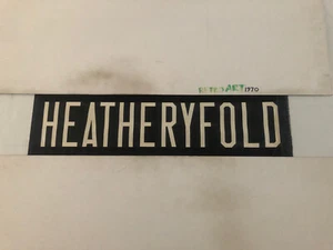 Aberdeen F15 1960’s Vintage Linen Bus Blind 30”- Heatheryfold - Picture 1 of 9