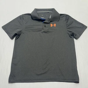 Polo garçon Under Armour gris performance loisirs col taille M - Photo 1/7