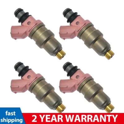 Inyector de combustible 4 piezas 23250-11050 para Toyota Corolla Caldina Starlet EP82/85 4EFE Foto 1 de 4