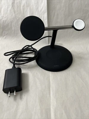 Магнитная зарядная подставка Belkin BoostCharge Pro 3 в 1 WIZ023TTBK READ ** Б/У - Изображение 1 из 4