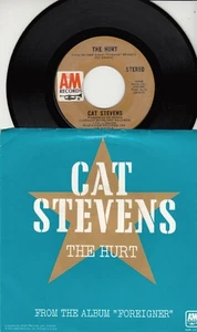CAT STEVENS - THE HURT - ORIGINAL A & M RECORDS 45 WPS - GREAT SHAPE - Picture 1 of 2