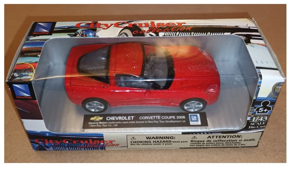 Chevrolet Corvette Coupè modellismo NEW RAY 1:43 City Cruiser die cast metal - Immagine 1 di 1