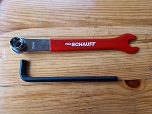 SCHAUFF Pedal- Achsschlüssel 14/15 inkl. Imbs. Boardwerkzeug/ Fahrrad Werkzeug - Bild 1 von 8