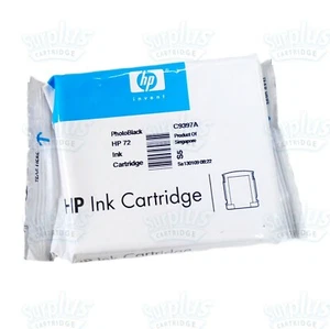 Genuine HP 72 Photo Black Ink Cartridge 69ml C9397A T790 T610 T2300 T1120 T1200 - Picture 1 of 2