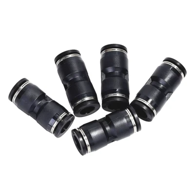 Conexión recta de accesorios de empuje para conexión para línea de aire neumática OD de 1/2" 5 piezas Foto 1 de 4