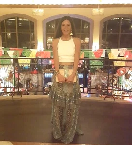 Bolso sin asas Dannijo para mujer Viper Soma cadena metálica cuero $695 melocotón - Imagen 1 de 3