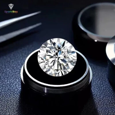 Loose CVD Lab-Grown Diamond 9mm Round D F- IF GIE Certified Diamond - Image 1 of 4