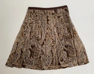Rockmans Original 90s Animal Print Below Knee Pleated Skirt Size 10 NWT - Picture 1 of 10