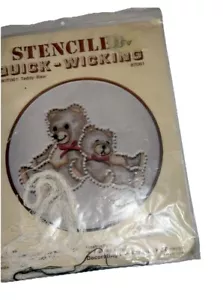 Punto de cruz estampado de rápida absorción. Oso de peluche.NUEVO - Imagen 1 de 2