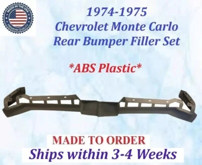 NEW 1974-1975 Chevy Monte Carlo Rear Bumper  Filler Set - Image 1 of 4