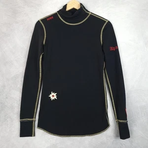 Alp-n-Rock Shirt Womens Size 2 Black Turtleneck Base Layer Edelweiss Top Long Sl - Bild 1 von 19