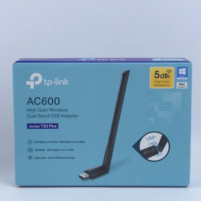 TP-Link AC600 Archer T2U Plus High Gain Wireless Dual Band USB Adapter - Image 1 of 4