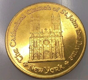 Medaille Pièce De Monaie Cathédrale Saint Jean Le Divin New York.....2562.7 - Bild 1 von 2
