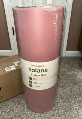 NUEVA Estera de Yoga Retrospec Solana Rosa 1" de Grueso con Correa de Transporte de Nylon 72”x24”x1” Foto 1 de 4
