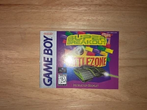 Super Breakout / Battlezone GameBoy ~ Manual de instrucciones solamente - Imagen 1 de 3