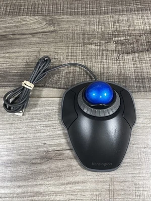 Kensington M01555 Orbit Trackball Mouse With Scroll Ring - Gray Blue Ball Tested - Image 1 of 4