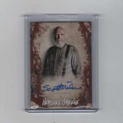 WALKING DEAD SURVIVAL BOX SCOTT WILSON/HERSHEL GREENE AUTOGRAPH CARD #/25!! - Image 1 of 2