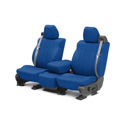 Fundas de asiento personalizadas azules primera fila para Jeep Commander 06-10 CalTrend NeoSupreme Foto 1 de 2