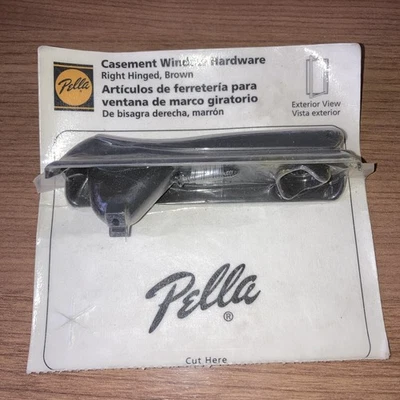 Manivela ventana abatible Pella marrón -- sin bloqueo -- bisagra derecha 2000 - corriente Foto 1 de 4
