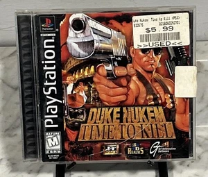 Duke Nukem: Time To Kill Playstation PS1 Video Game & Manual GT Black Label 1998 - Picture 1 of 22