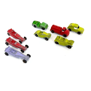 Vintage 1960 Tootsie Toy Lot 8 Diecast Metal Cars Made In USA - Picture 1 of 4