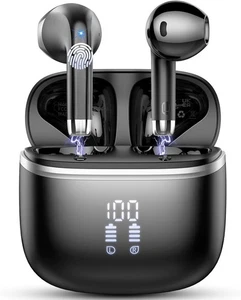 Wireless Earbuds, Bluetooth 5.4 Headphones with Deep Bass Stereo, in Ear buds... - Picture 1 of 6