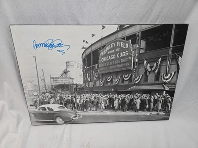 RYNE SANDBERG Unique signed/auto Wrigley Field Chicago Cubs 30" X 20" - Изображение 1 из 4
