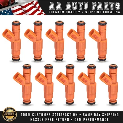 10 топливных форсунок для 2000-2004 Ford F-550 Super Duty 6,8 л V10 FJ322 0280155917 - Изображение 1 из 4