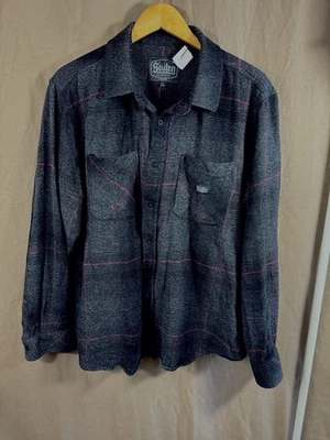 Camisa de franela con botones gris negra roja Sullen Art Collective para hombre L - XL Foto 1 de 4