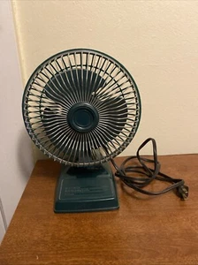 Vintage Lasko 6 Zoll grün Personal-Tischplatte getestet & funktioniert - Bild 1 von 6