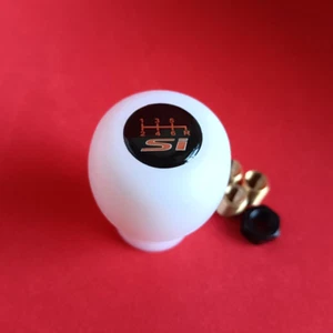 WHITE DURACON SI 6S JDM SPORT SHIFT GEAR KNOB for CIVIC MKX MK9 MK8 COUPE FK8 FG - Picture 1 of 6