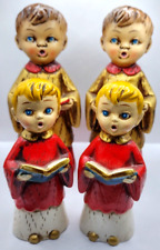 Parma by AAI Made in Japan Carolers Hand Painted Ceramic 1960s set of 4