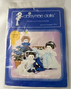Bonnie Bluebell" 19½"  1983 Daisymae Dolls Dollmaking Craft Sewing Patten Uncut - Picture 1 of 10