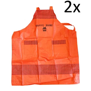 2 x DELANTAL HAPPY HOME cocina comida cocina limpieza - Imagen 1 de 1
