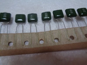 0.1uF 100nf 100V 5% GREEN MYLAR (25 x 2A104J) CAPACITORS GUITAR VINTAGE TONE - Picture 1 of 3