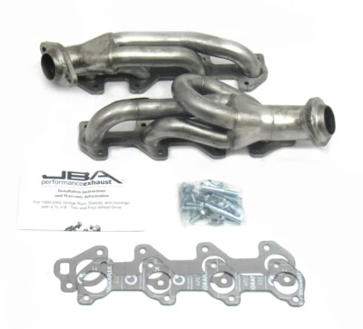 Jba For 04-07 Dodge Dakota 4.7L PowerTech 1-1/2in Primary Raw 409SS Cat4Ward - Image 1 of 4