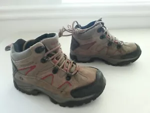 EUC braun Leder & Canvas NORTHSIDE mittelhoher Wanderschuh wasserdicht Jungen 3 Winter - Bild 1 von 6