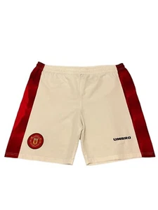Manchester United 1996/1997/1998 Home Football Shorts Umbro Size M 34 - Picture 1 of 9