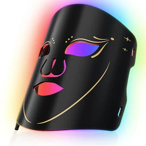 Mascarilla facial fotón luz LED de 7 colores rejuvenecimiento piel terapia facial arrugas - Imagen 1 de 29