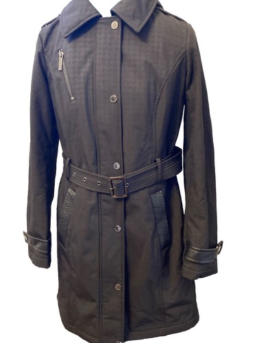 Michael Kors Trench Donna Impermeabile con Cappuccio Impermeabile Giacca Small