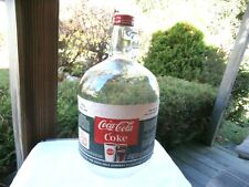 Vintage Coca-Cola One Gallon Soda Fountain Syrup Glass Jug w/ Paper Label COKE !